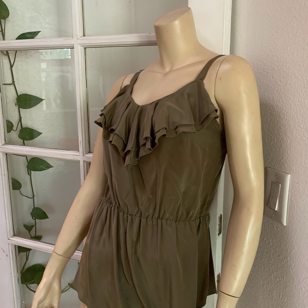 Amanda Uprichard Ruffle Cami Top